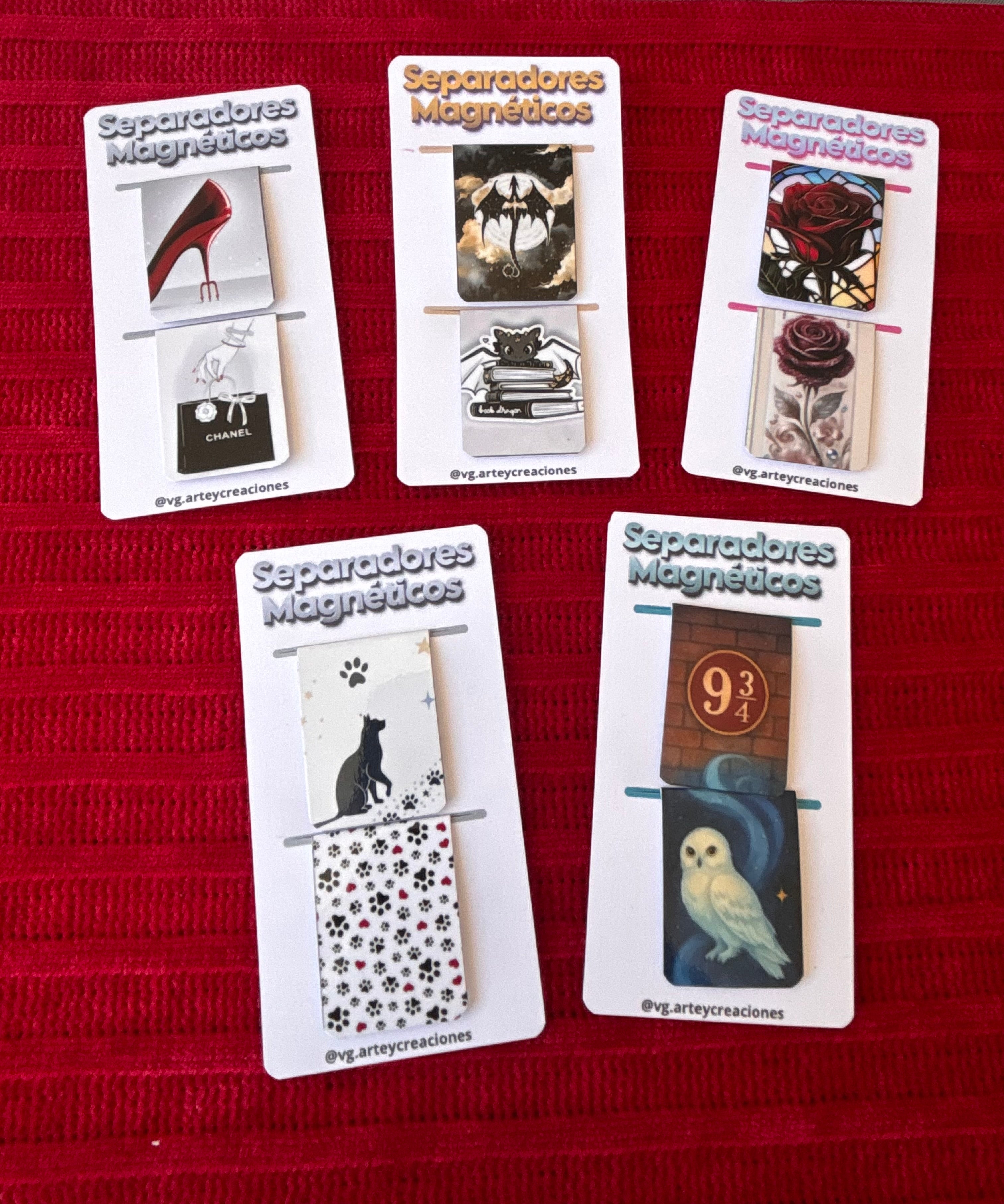 Mini separadores de paginas magnéticos