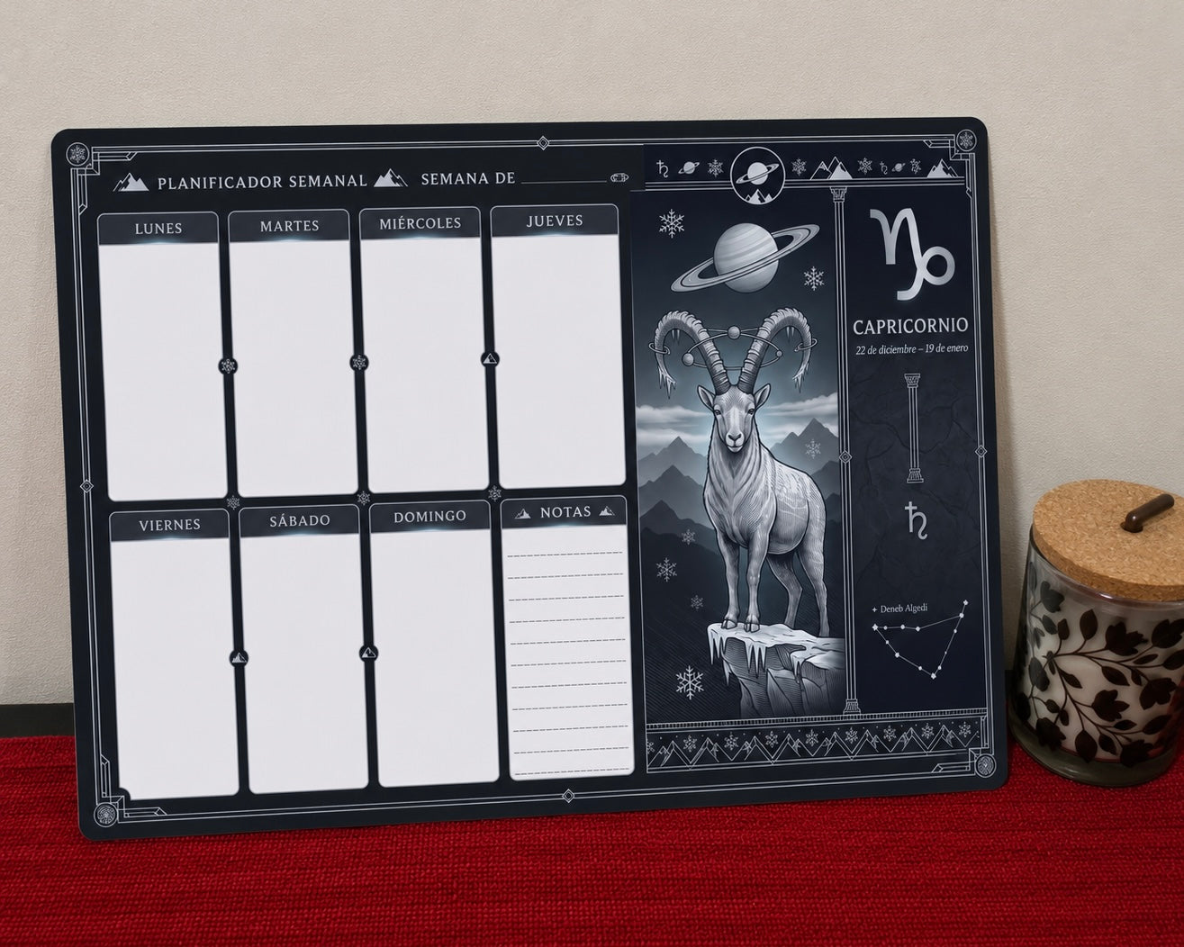 Planner semanal signos Zodiacales