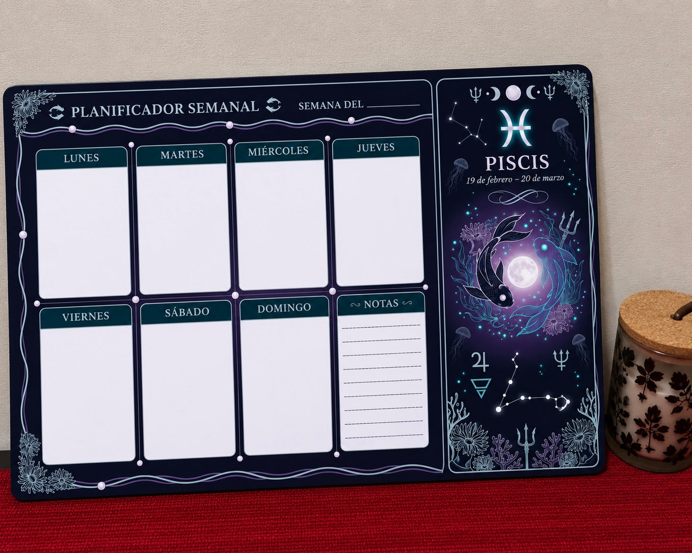 Planner semanal signos Zodiacales