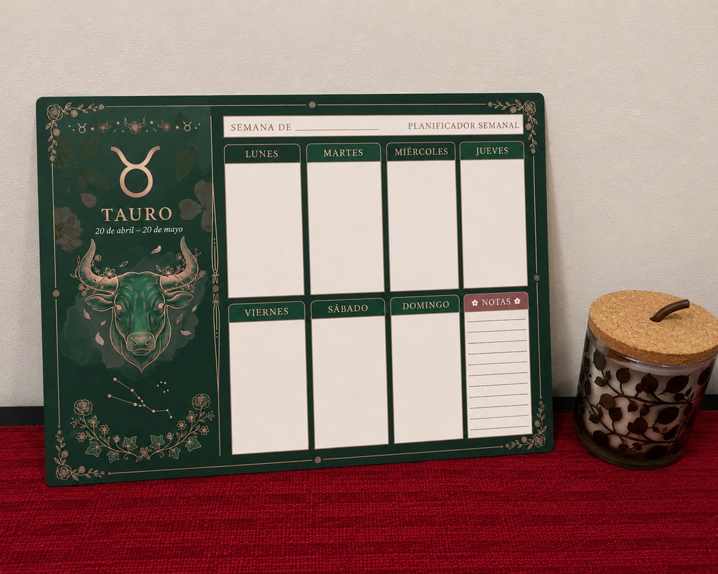 Planner semanal signos Zodiacales