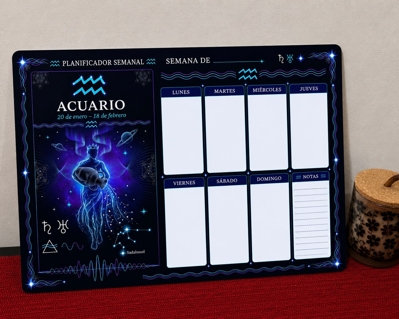 Planner semanal signos Zodiacales