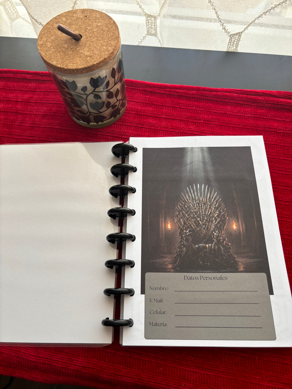 Cuaderno GOT con Discos