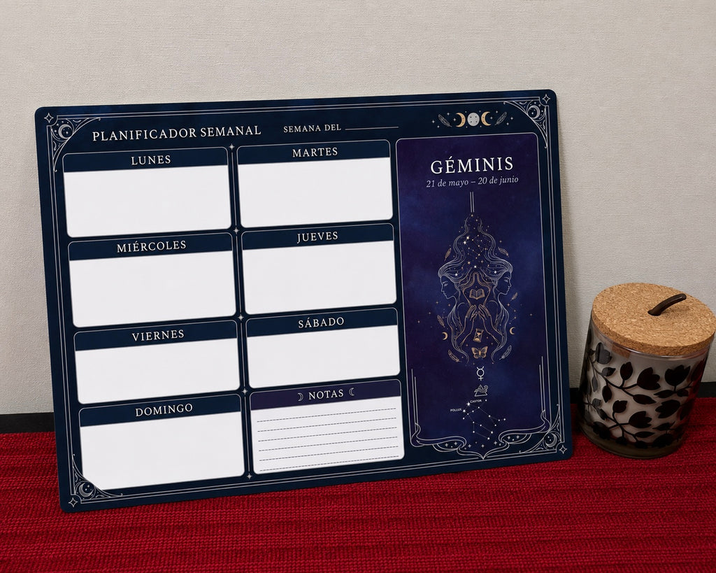 Planner semanal signos Zodiacales