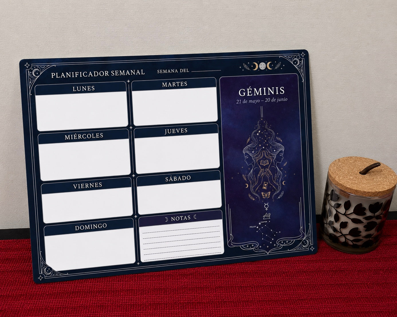 Planner semanal signos Zodiacales