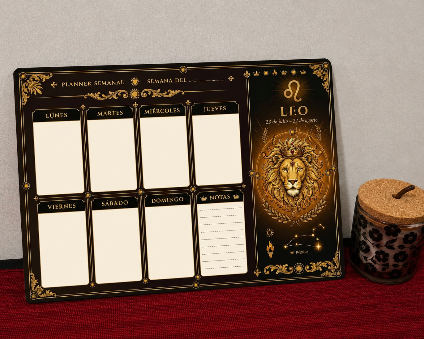 Planner semanal signos Zodiacales