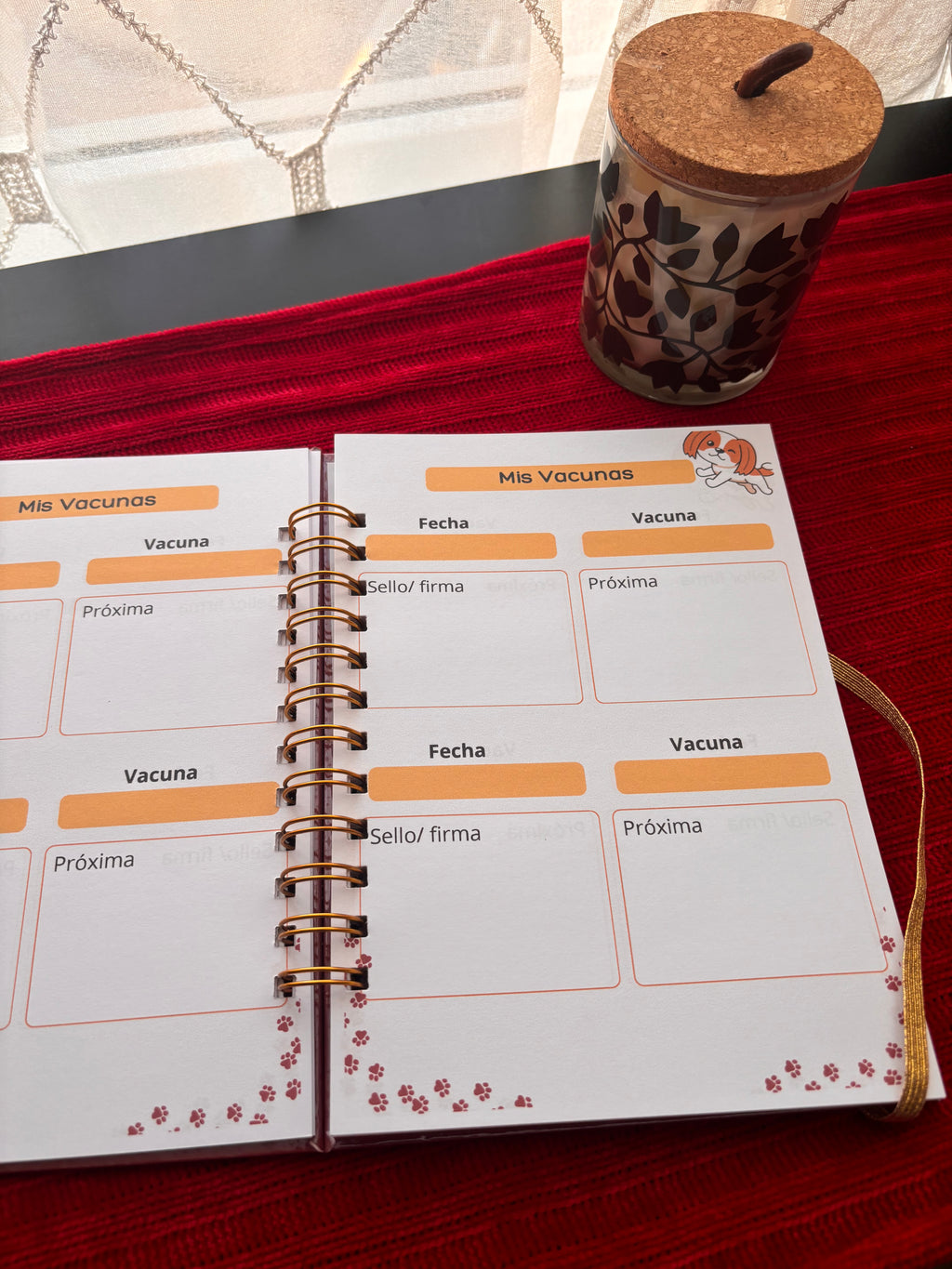 Cuaderno veterinario personalizable