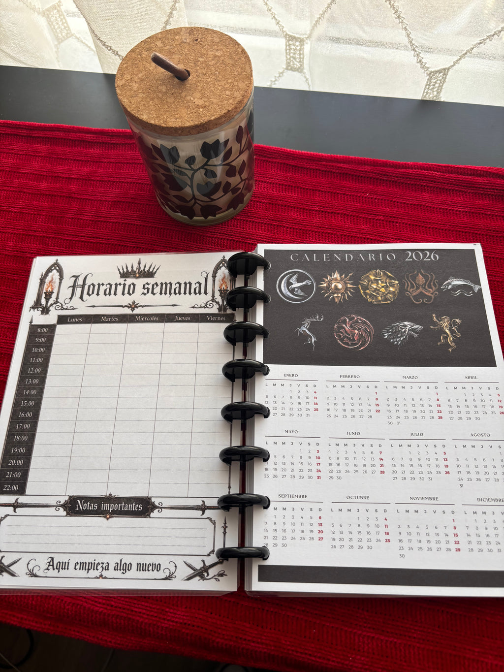 Cuaderno GOT con Discos