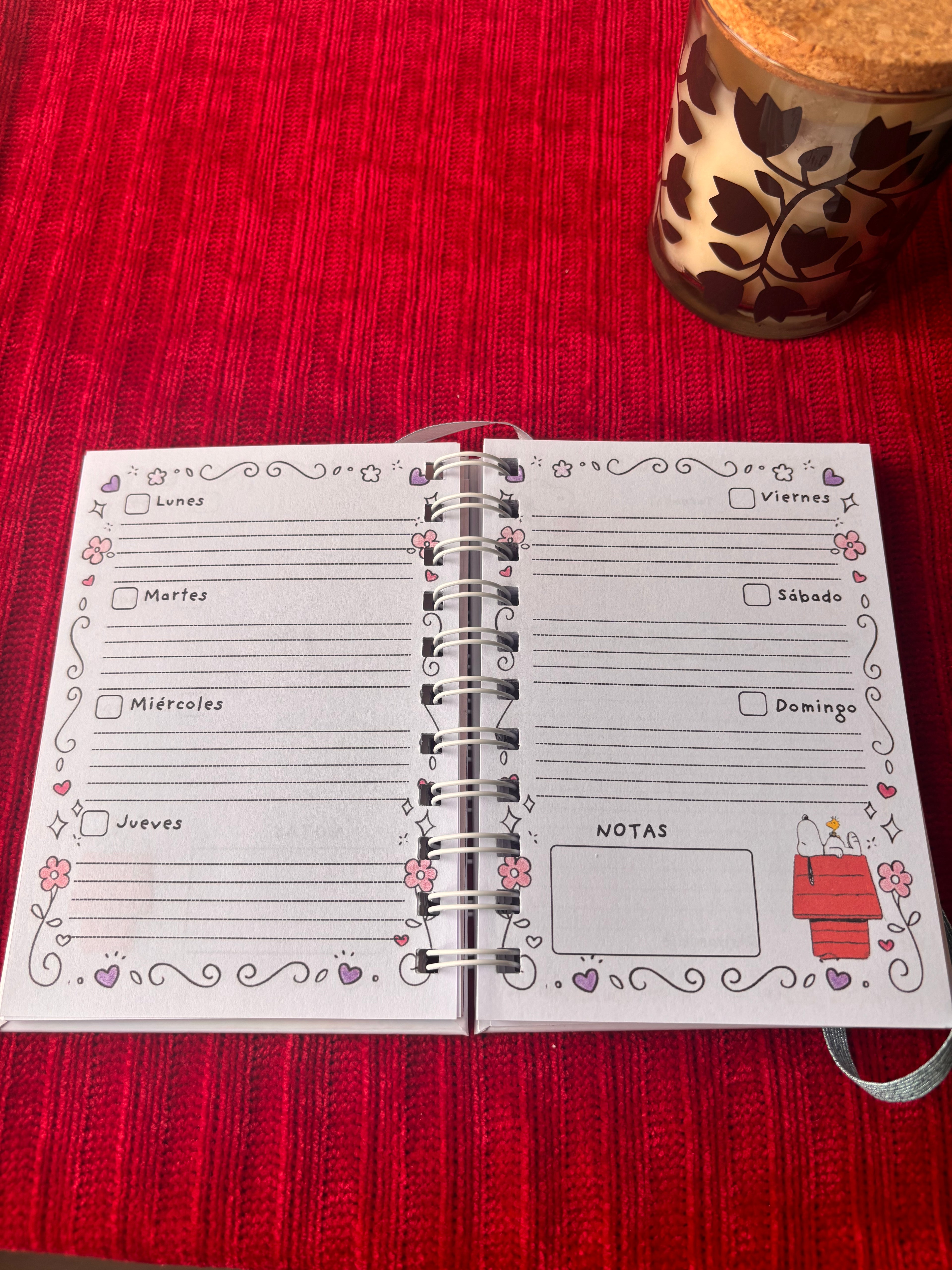 Agenda Snoopy 2026-2027, Tamaño A5 o A6