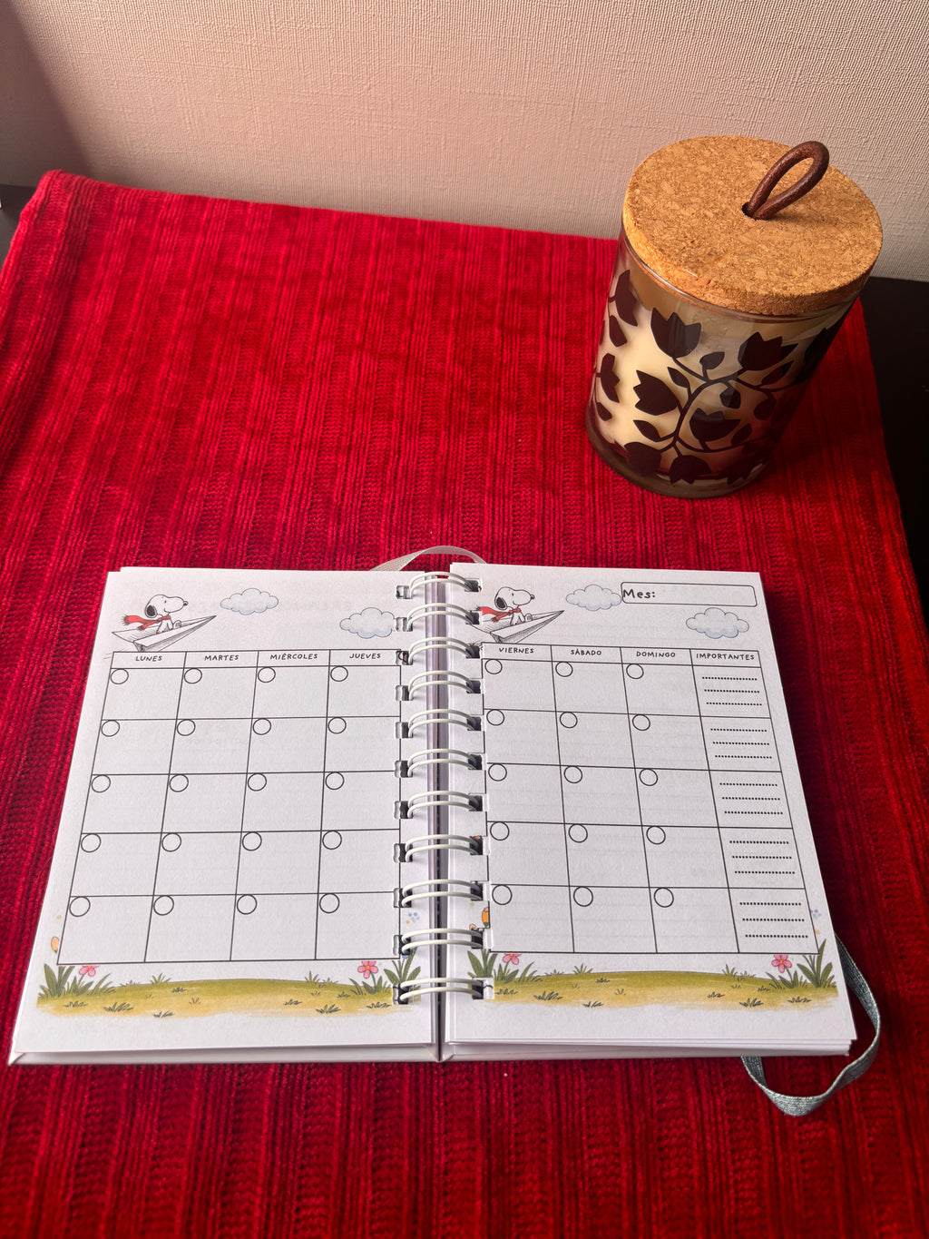 Agenda Snoopy 2026-2027, Tamaño A5 o A6
