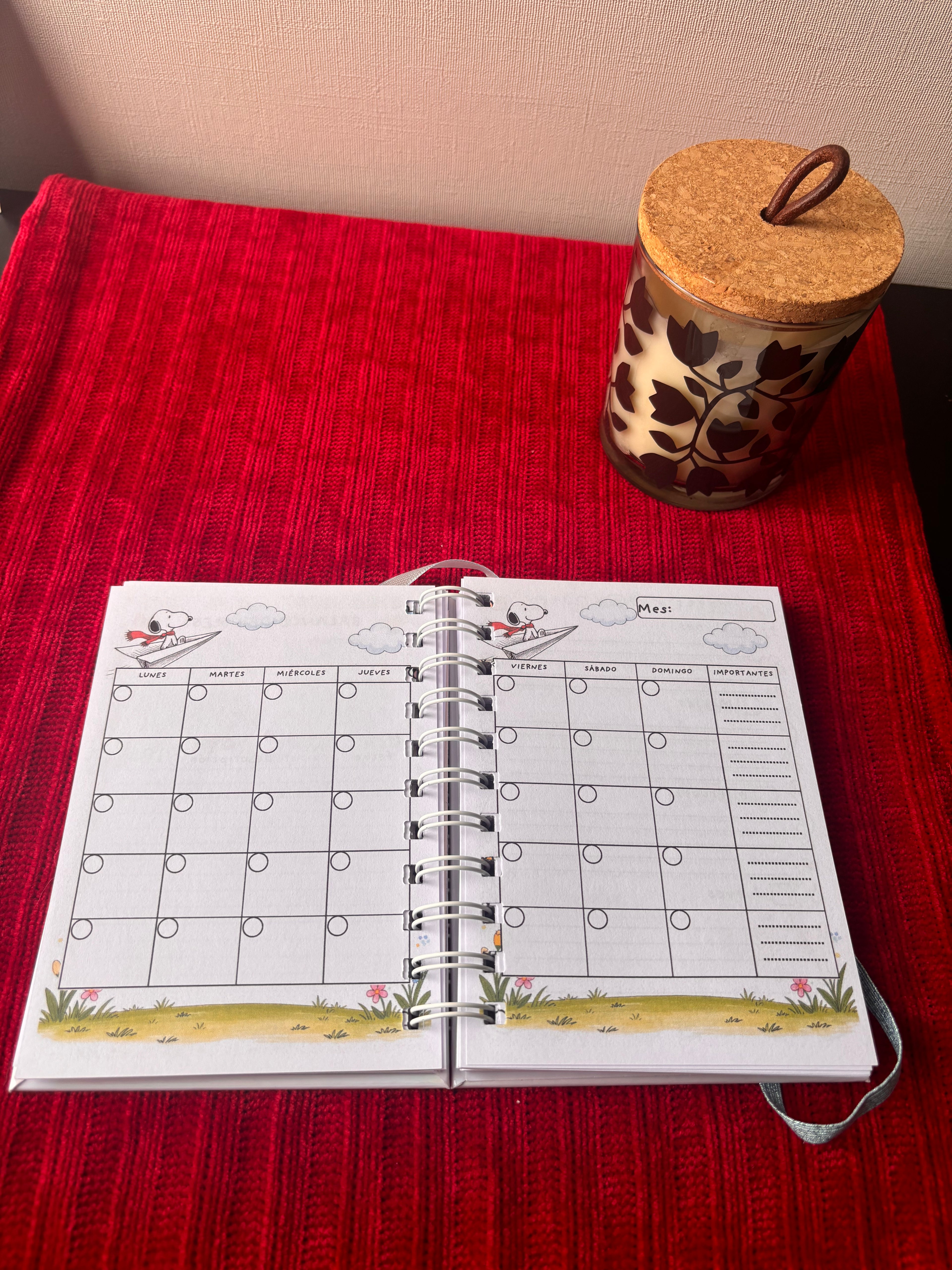 Agenda Snoopy 2026-2027, Tamaño A5 o A6