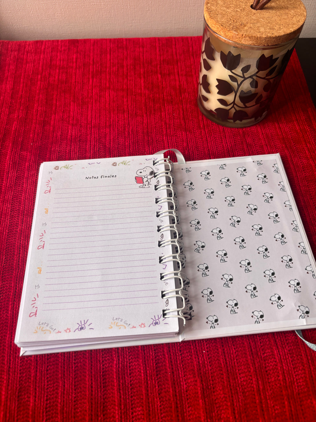 Agenda Snoopy 2026-2027, Tamaño A5 o A6